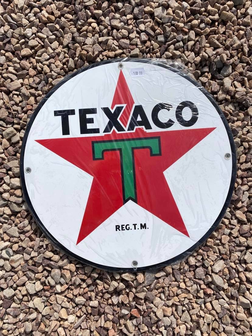 Texaco PLAQUE ÉMAILLÉ 